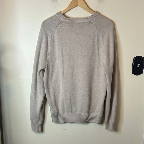 J. Crew Men's Heritage Cotton Crewneck Tan Sweater Size M - Picture 5 of 8